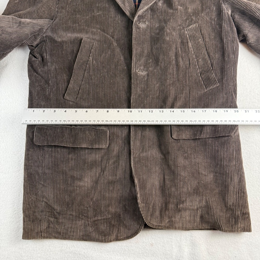 Brooks Brothers Mens Brown Corduroy 3-Button Sport Coat Elbow Patches Medium - Picture 12 of 12